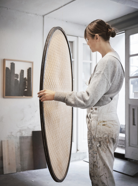 Sara Martinsen at her studio in Copehagen