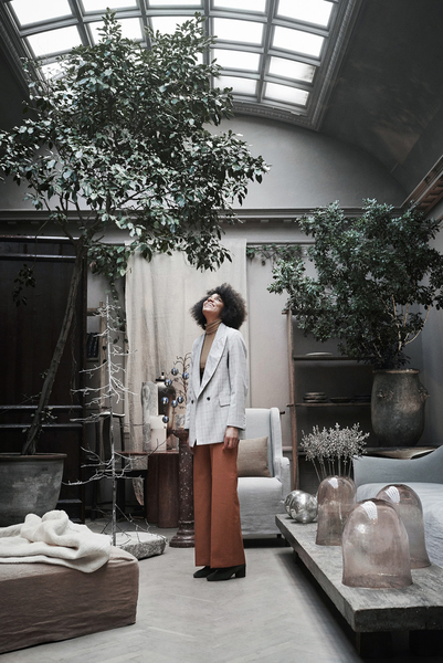 Designer Yvonne Koné at the studio of Oliver Gustav for Monocle